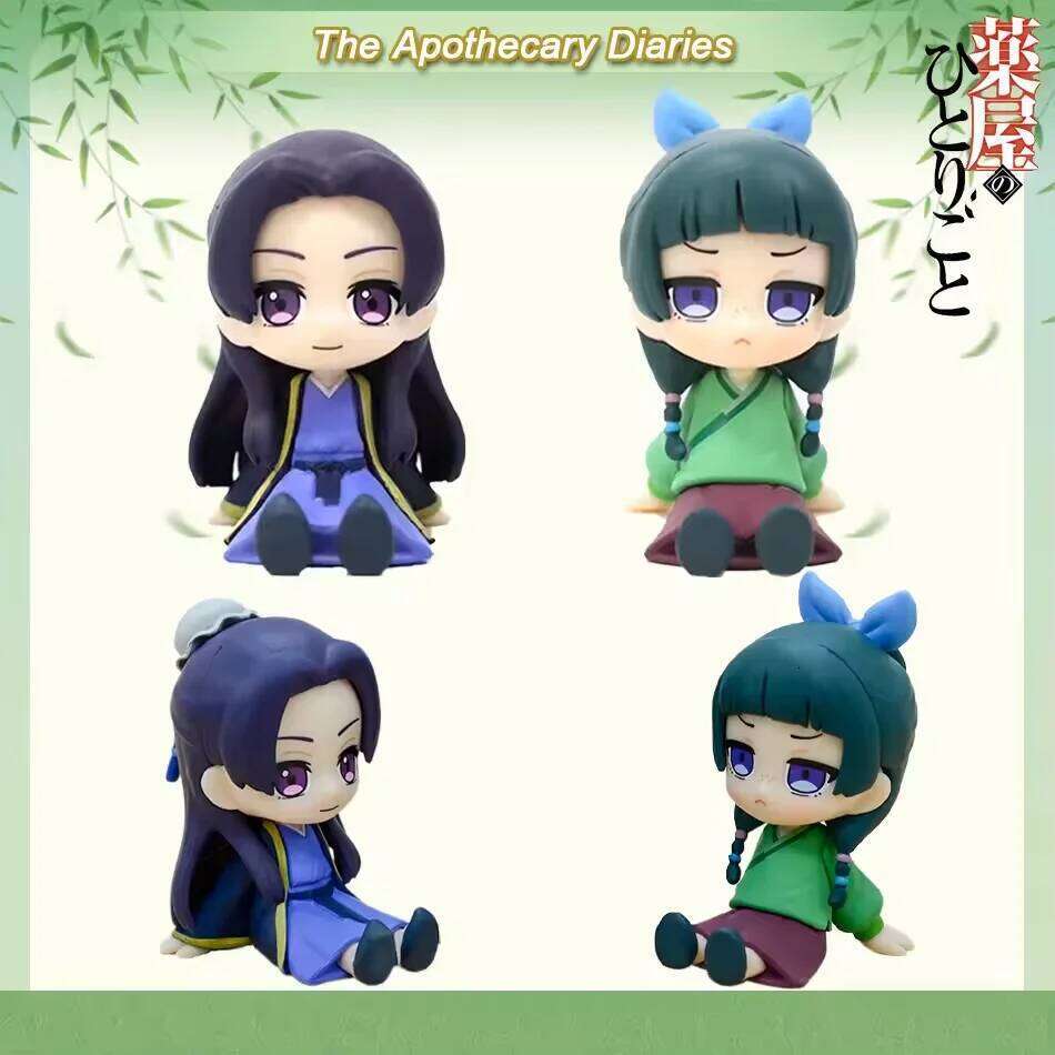 Q Version The Apothecary Diaries Maomao Jinshi Mini Figure Anime Periphery Kawaii Sitting Toys Desktop Car Ornaments Model Gifts C260309-image-1096841418