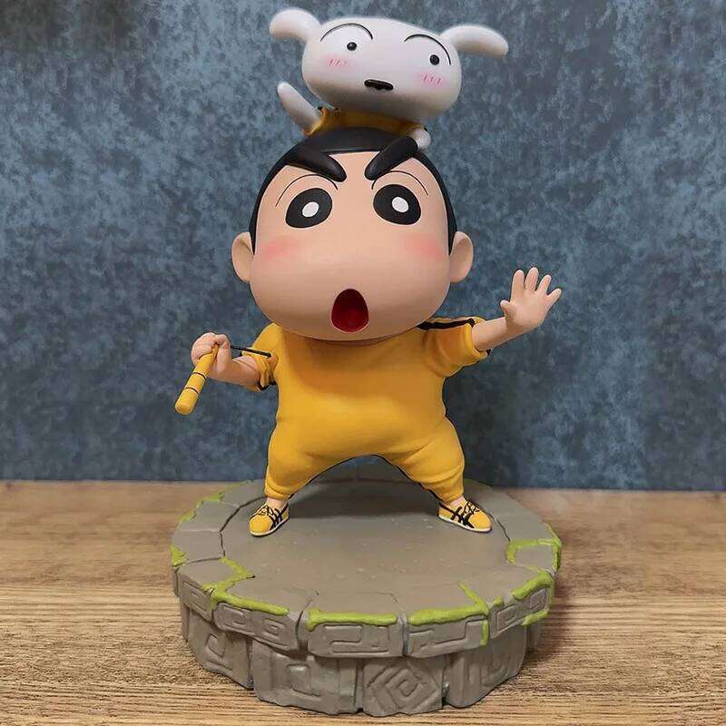 Crayon Shin-chan Shinnosuke Nohara Kung Fu Style Cartoon Anime Action Figure GK Figurine Ornament Collectible Model Toy Doll C260309-image-1096841859
