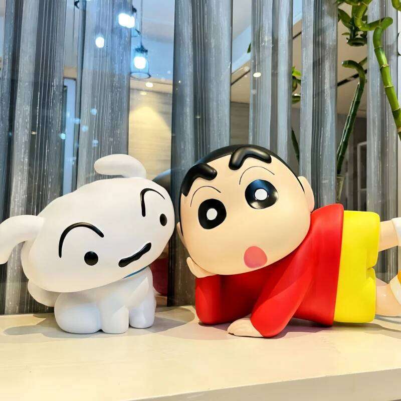 Crayon Shin-Chan 40cm Figure Noob Ah Dai Large 1:1 Model Ornaments Japan Nohara Shinnosuke Lying Side Position Doll Toy Gift C260309-image-1096841972