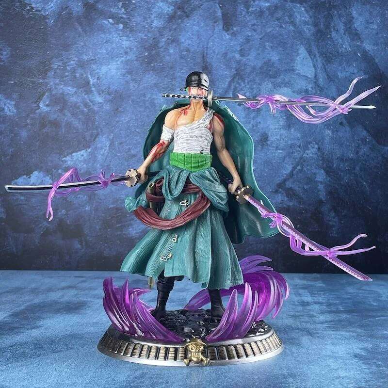 New One Piece Anime Bath Blood Roronoa Zoro PVC 21cm Action Figure Collection Exquisite Model Birthday Gifts Figurine C260309-image-1096835169