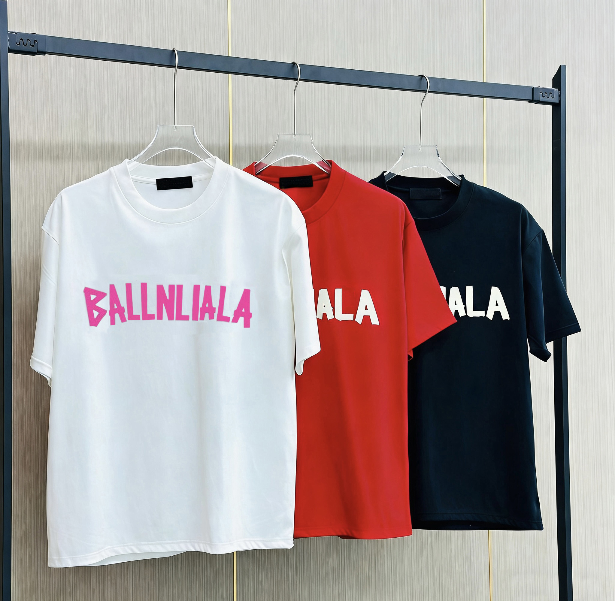 Summer casual fashion women's clothing. Brand T-shirt. Designer cotton casual style. Letter print. Round neck short sleeves. Suitable for both