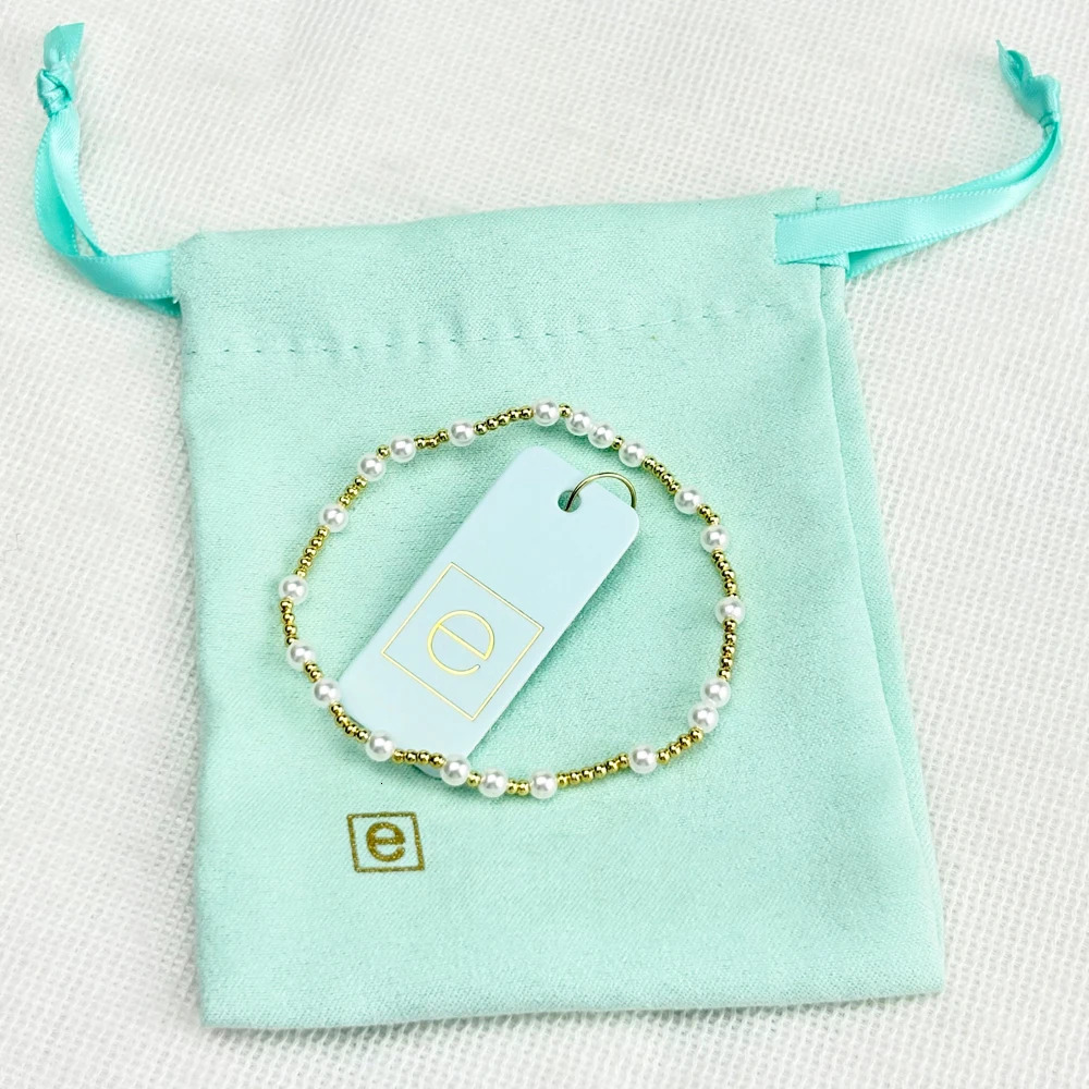 VKVVA – Bracelet en perles plaqué or pour femmes, bijoux à la mode, Hope non écrit, 4mm, cadeaux d'anniversaire, 260309