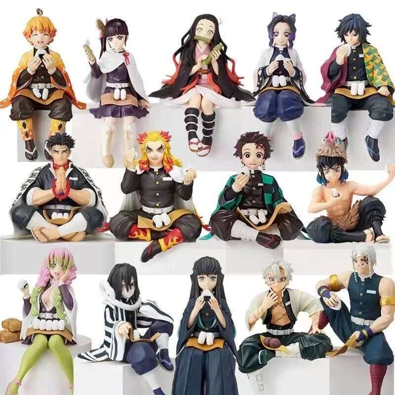 Demon Slayer Action Figures Tanjirou Tomioka GiyuuZenitsu Kochou Nezuko Anime Figure Collect Kid Doll Toys for Children C260309-image-1096837155