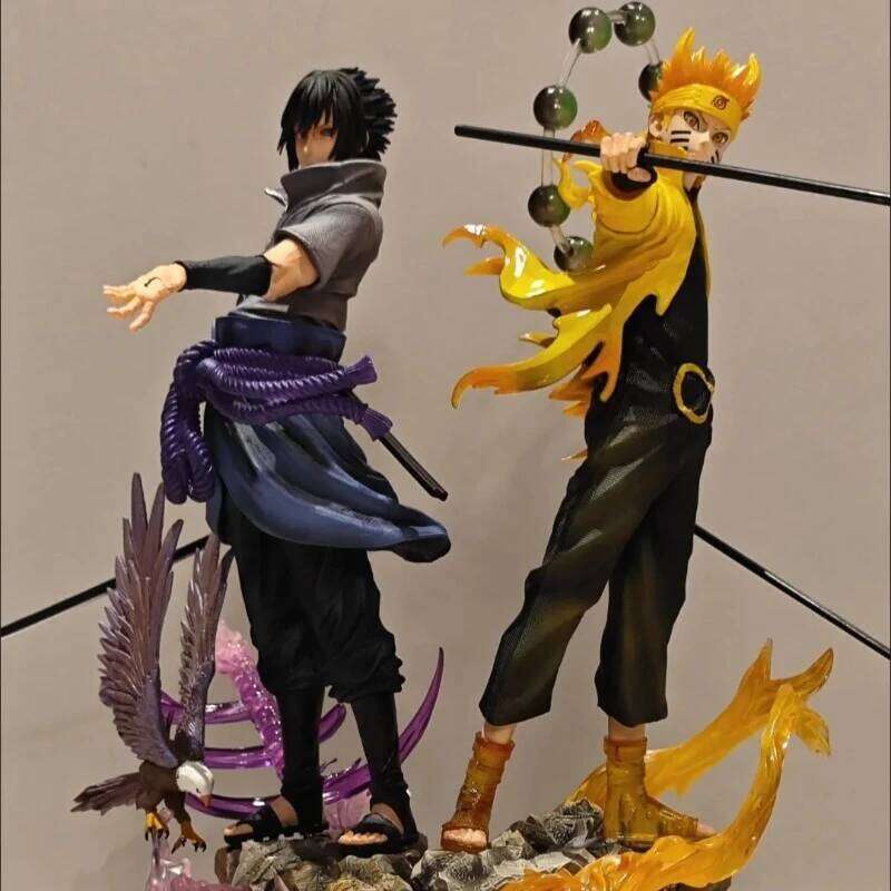 New Hypoxia Uzumaki Naruto Uchiha Sasuke Ninja GK Peripheral Ornaments Trendy Play Birthday Gift Anime Figure Model Doll C260309-image-1096841714