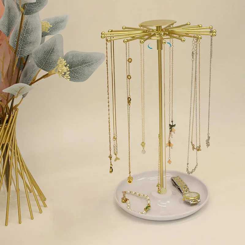 new desktop rotating detachable jewelry organizer Suitable for organizing and storing necklaces Can also store watches C260309-image-1096800706