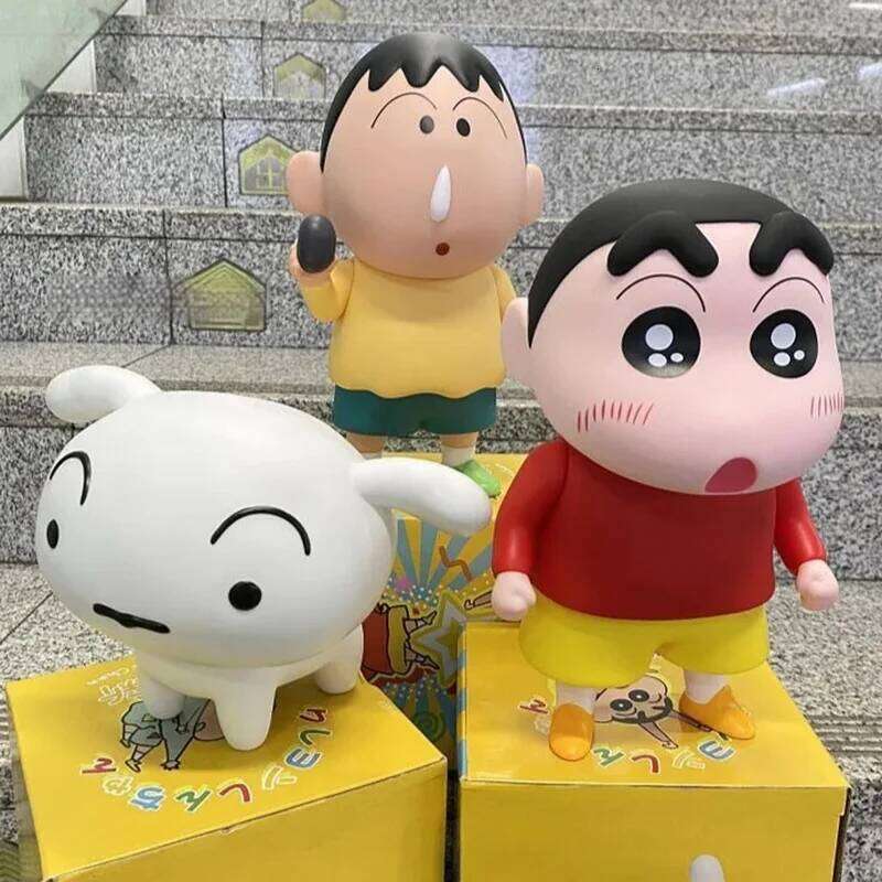Daily Crayon Shin-Chan Hand Do Large Xiaoxin And Xiaobai Cartoon Figure Living Room Tabletop Decoration Cute Doll Birthday Gift C260309-image-1096837251