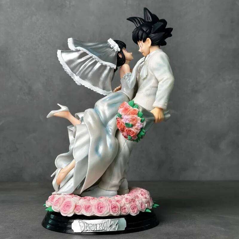 Dragon Ball Z Son Goku Figure Chichi Version 31cm Pvc Figurine Model Toys Statue Collection Ornament Couple Wedding Gift C260309-image-1096843771