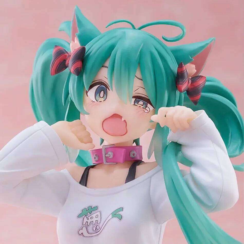 Desktop Cute Action Figure 11cm Neko T-Shirt Ver. Anime Figurine Kawaii Girl Model Toy Gift C260309-image-1096842773