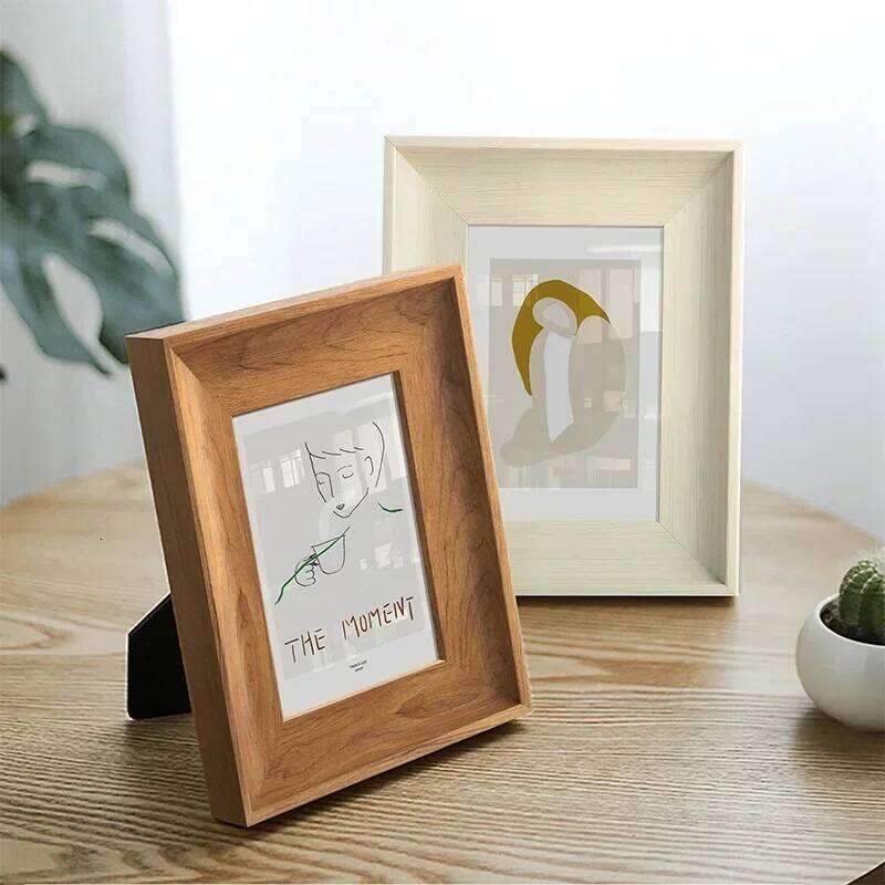 Picture Frame Elegant Vintage Ornate Design With Plexiglass For Wall Tabletop Display Rustic Distressed Wood Grain Decor H260310-image-1097014903