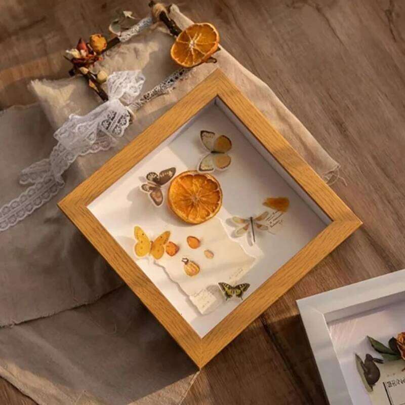 Shadow Box Depth 3cm Wooden For Displaying Three-Dimensional Works Nordic DIY Wood Picture Frame Photo Decor H260310-image-1097015211