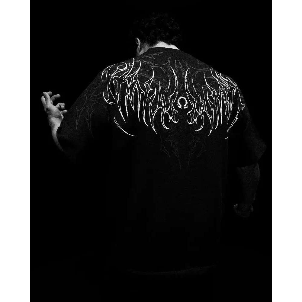 T-shirt da uomo T-shirt da uomo Polo Gotico Streetwear Camicia di cotone per uomo Donna Vestibilità ampia Stile casual Morbido Fitness Palestra Alle