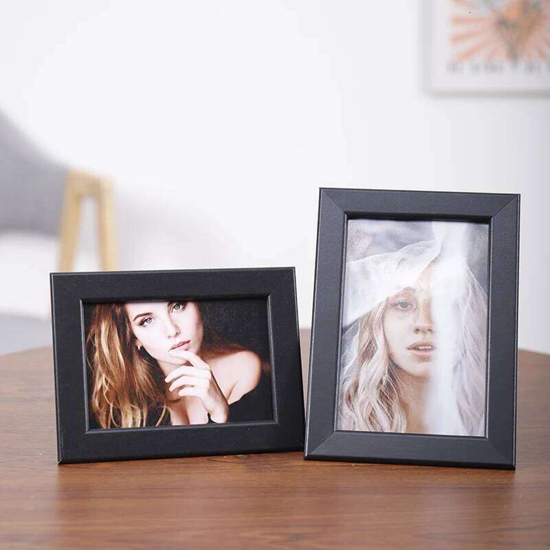 1 black classic desktop wall simple modern photo frame, suitable for living room and bedroom H260310-image-1097016319