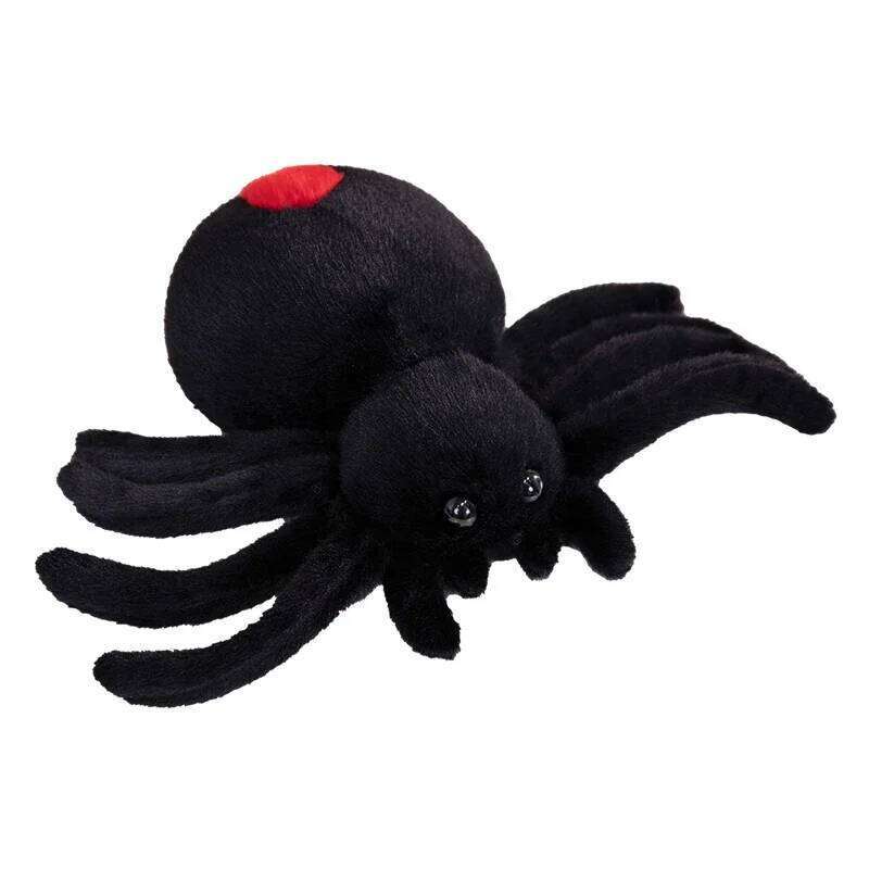Simulation Animals Realistic Black Plush Toy Soft Stuffed Animal Cartoon Little Spider Plushies Doll for Kids Xmas Gift L260310-image-1097004284