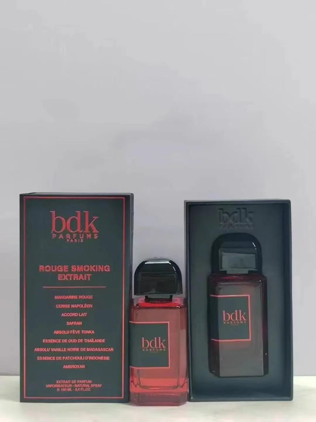 100ml Women Perfume BDK ROUGE SMOKING EXTRAIT IMPADIA Eau De Parfum Tabac Rose Tubereuse Velvet Tonka Fragrance 3 4oz Long Lasting EDP Paris Cologne