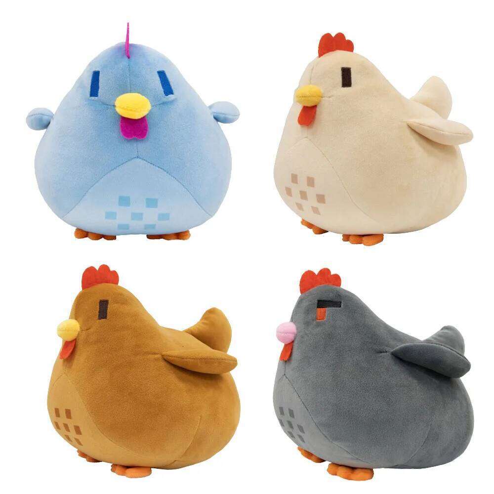 20cm Plush Cartoon Soft Animal Chicken Pillow for Kid Accompany Toy Game Fans Kids Birthday Xmas Gift Home L260310-image-1097001942