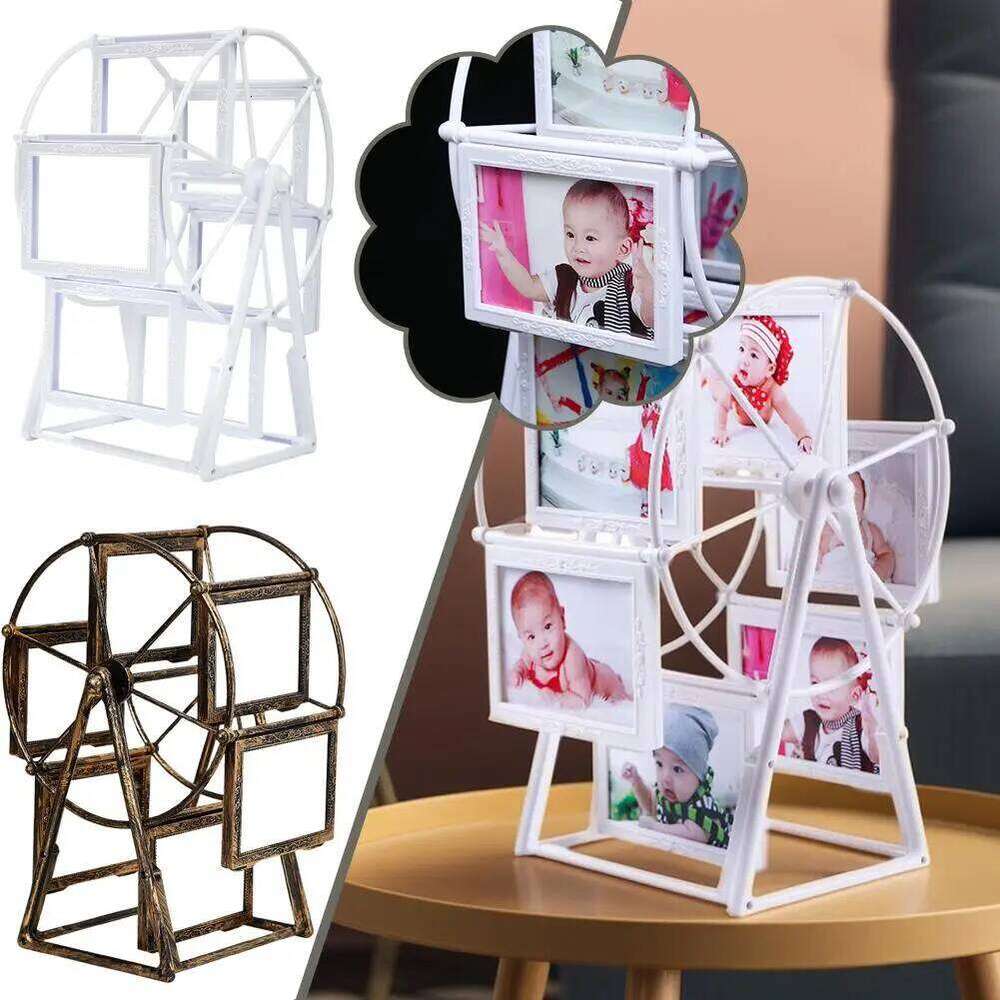 5-inch 6 Ferris wheel rotating windmill European and American style baby growth commemorative photo frame H260310-image-1097014393