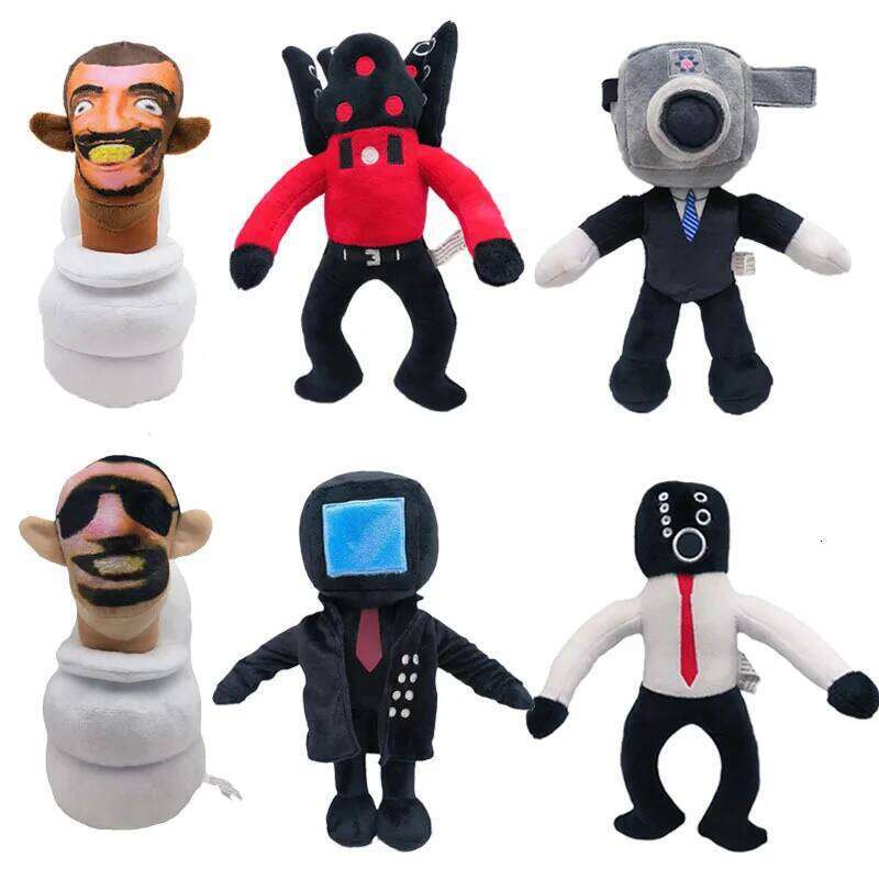 Skibidi Toilet Stuffed Plush Doll Toys Collectible Gifts for Kids Fans Adults Birthday Anime Game Figure Titan TV Man Cameraman L260310-image-1097011360