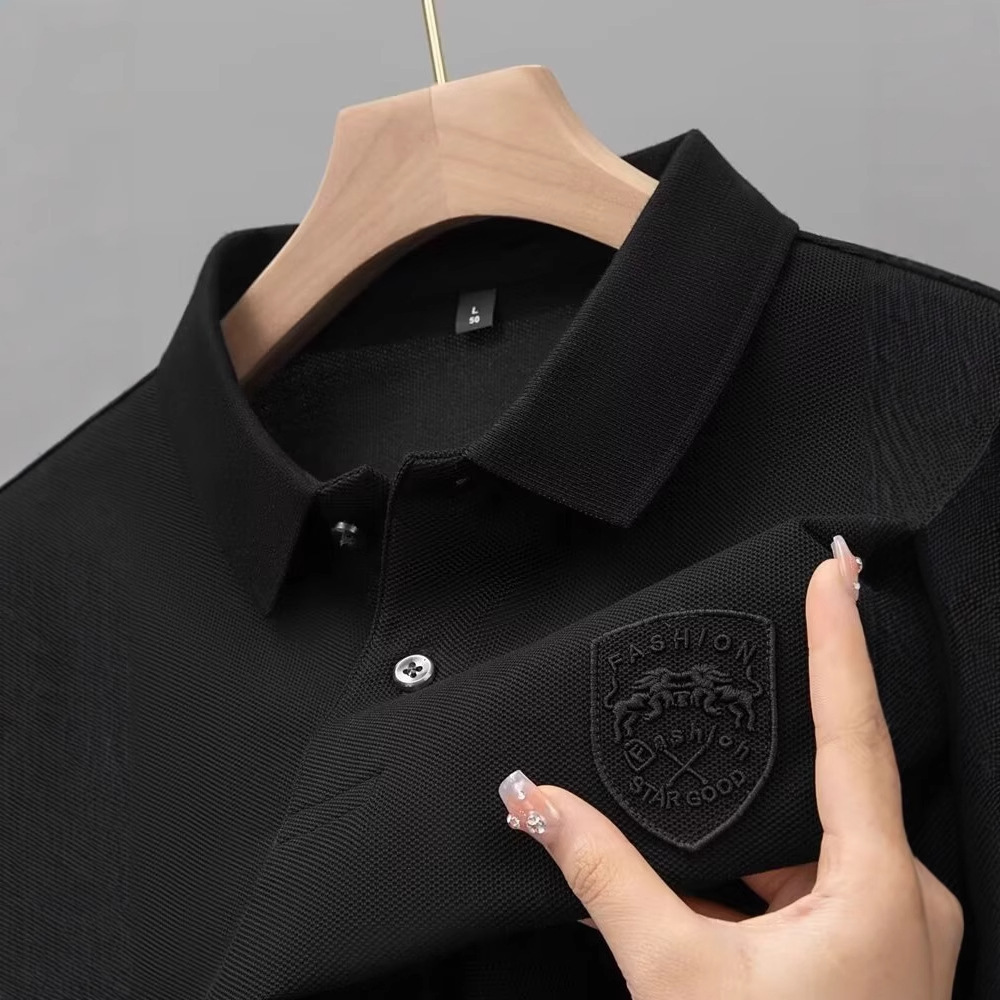 Clothes Summer Men's Short Sleeve Polo Shirt Designer Thin 2026 Loose Fit Luxury T-Shirt Youth Brand Business Casual Fashion Urban Top