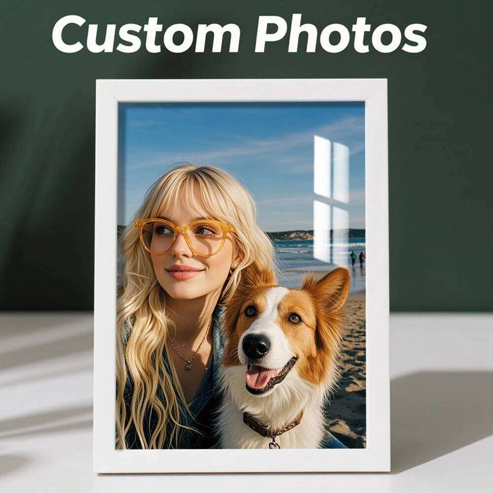 Cadre photo personnalisé 1pc, peut être un cadre photo mural, plusieurs options de taille, cadeau commémoratif personnalisé, décorations pour la