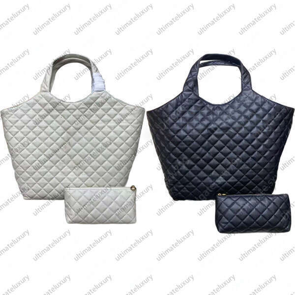Dames Fashion Designer ICARE Quilting sac à provisions en peau d'agneau fourre-tout sacs à bandoulière TOP miroir qualité sac à main bandoulière