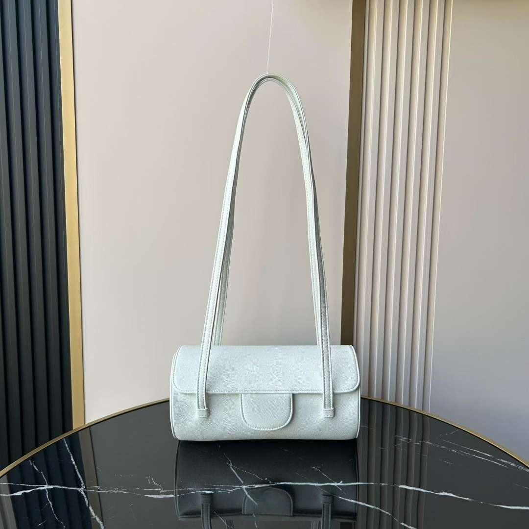 Designer 26C Cylinder Bag 20.5cm Luxury Shoulder Tote Vintage Style Italian Caviar Leather Handbag 18K Gold Plated Hardware Fashion Women Bag