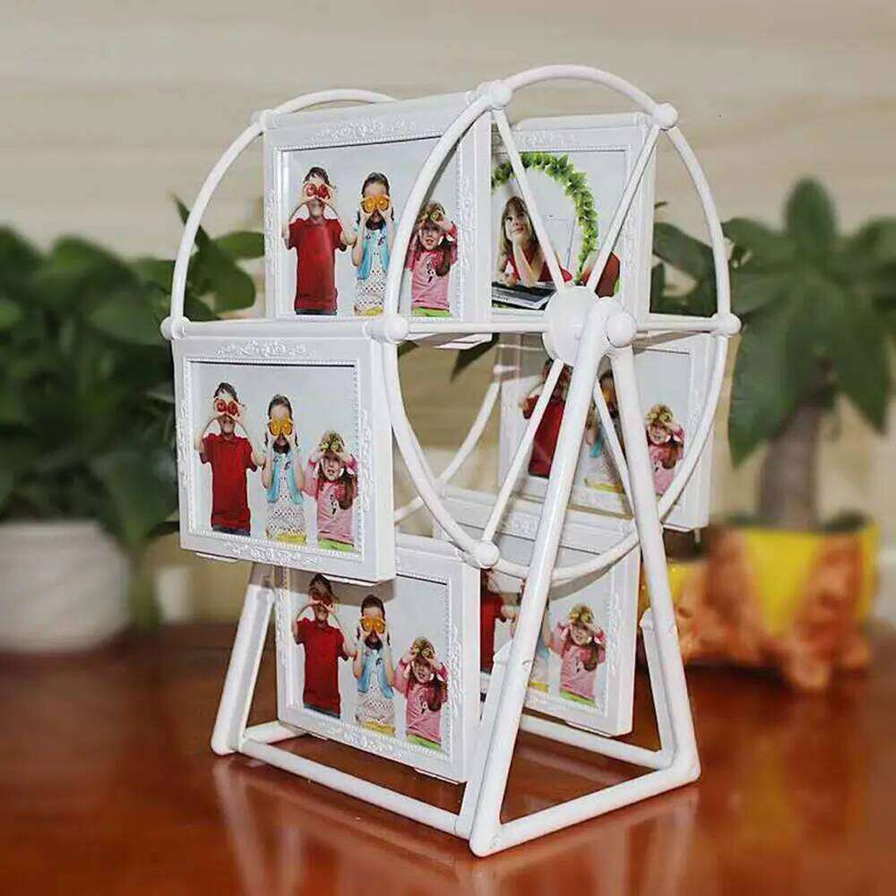 Creative Rotatable Ferris Wheel PhotoFrame Birthday Gift Display Shelf Photo Frame Home Table Decoration H260310-image-1097014010