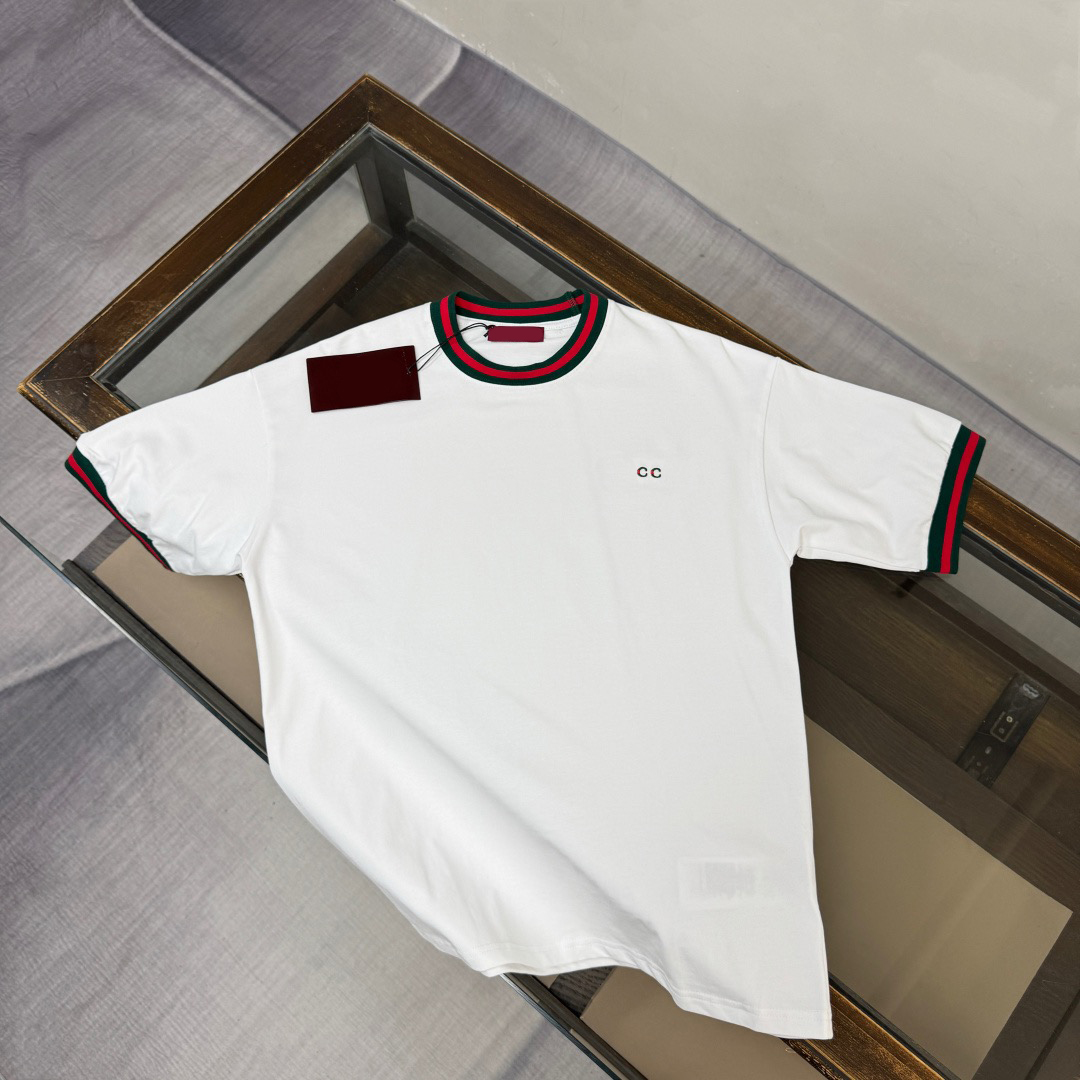 Men's Plus Tees & Polos Round neck embroidered and printed polar style summer wear with street pure cotton e33g