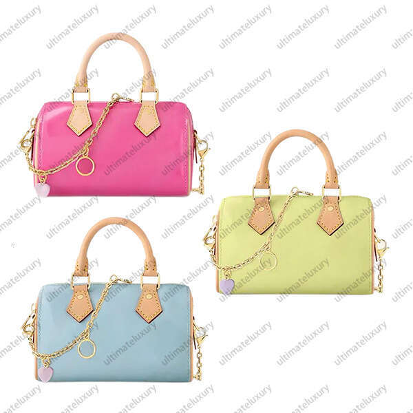 Dames Mode Casual Designer SP NANO Boston Sac à bandoulière en cuir verni Totes TOP Sac à main de qualité M83273 M83000 Pochette Bourse
