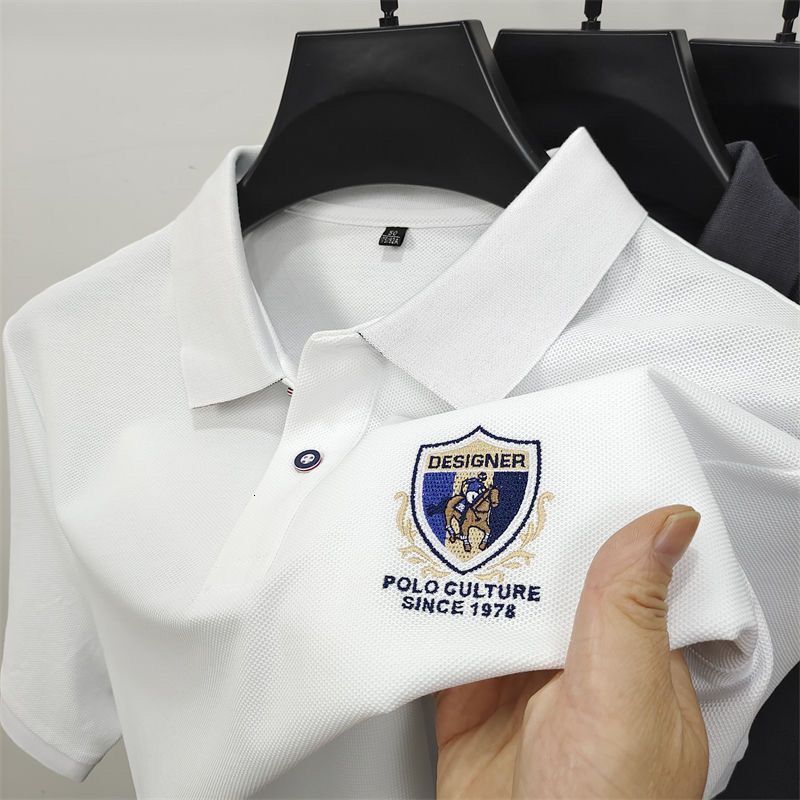 Clothes 865 Summer New Business Pique 2026 Brand Cotton Embroidered Casual High-Quality Men's Designer Plus Size Luxury T-Shirt POLO Shirt