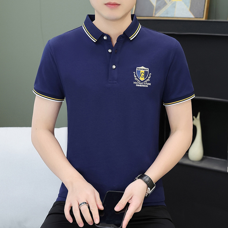 Clothes New Short-Sleeve T-Shirt POLO Shirt Men's Fashion 2026 Half-Sleeve Pique Cotton Luxury Men's Brand Collared Designer T-Shirt Tops