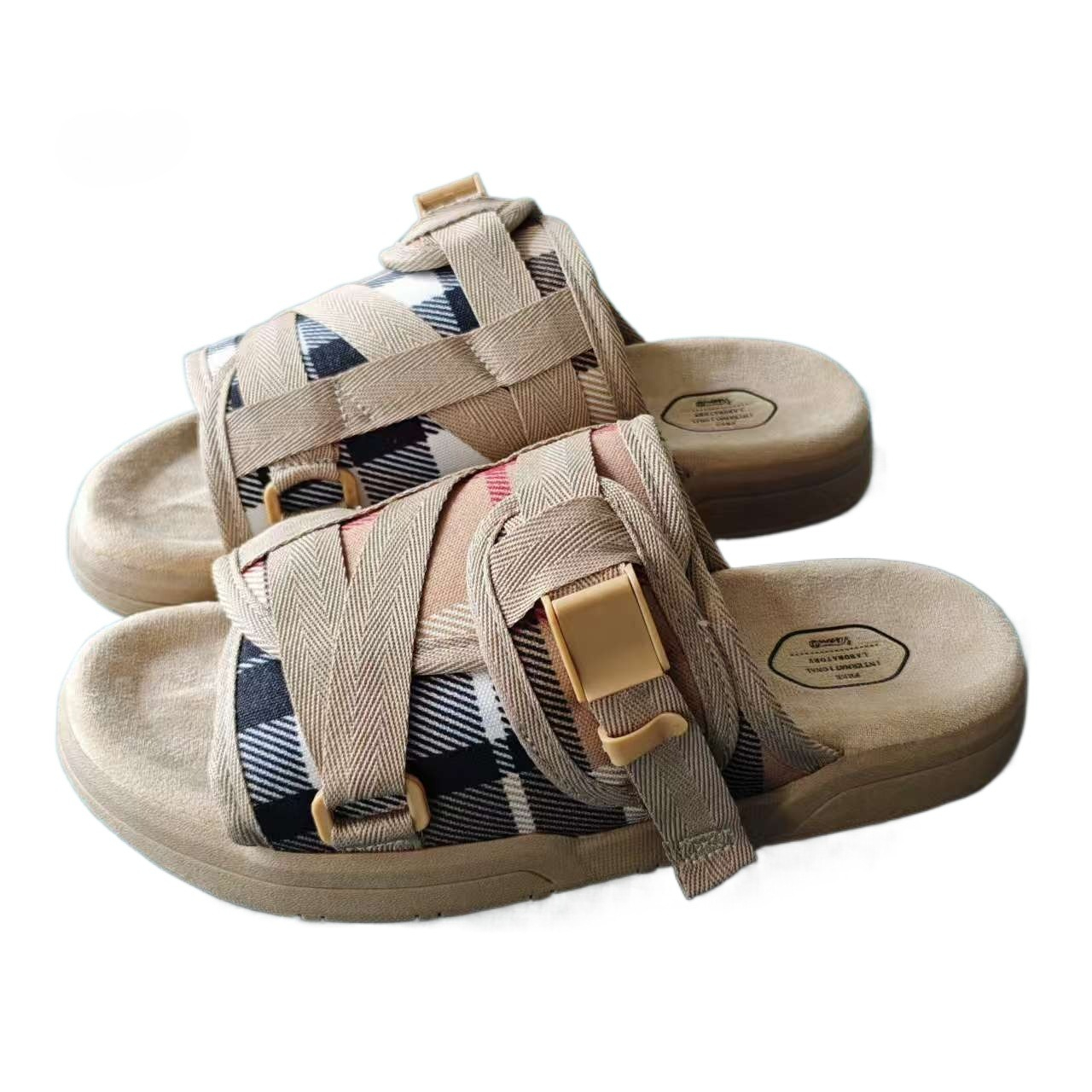 Vintage Slide Flip Flops Men Stylish Slides Women Multicolor Casual Sandals Designer Cozy Unisex Summer Beach Fashion Shoes Flat Slipper Gothic