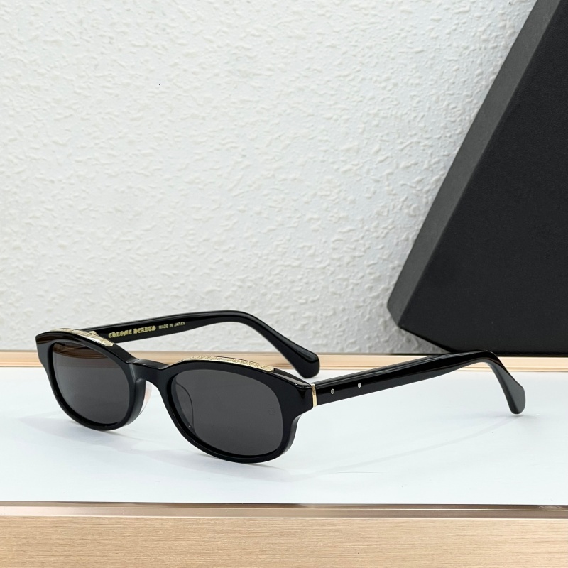 New Chro~ LOW RIDER Eyewear TOP Quality Designer Sunglasses Fashion Oval Acetate Frame UV400 Luxury Classic Sunglasses for Men Women With Original B