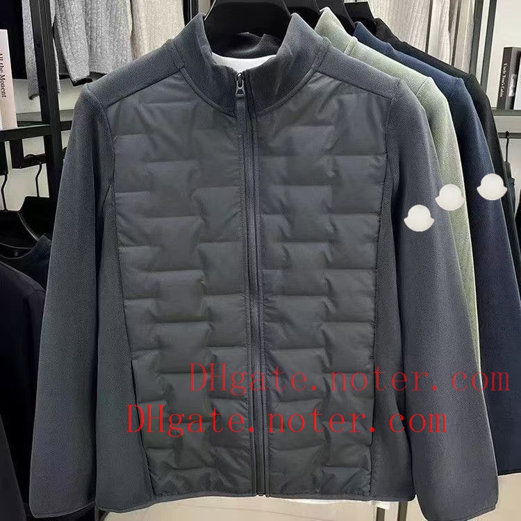 Designer Jackets Mens Stand Collar Qualited Fleece Arm White Badge Coat Mens Spring Autumn Thin Casual Jackets Man Hoody Zippers Full-Zip Outwears C