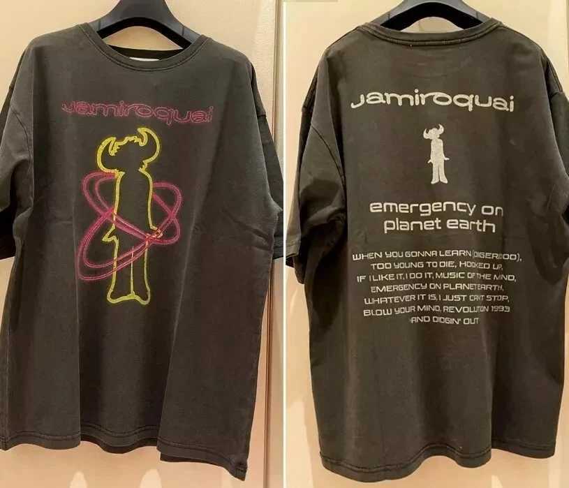 T-shirt Vintage Jamiroquai Band Graphic REIMPRINT, taille S-4XL, luxe haut de gamme, pour hommes et femmes, Top Y2k L260611HMY7