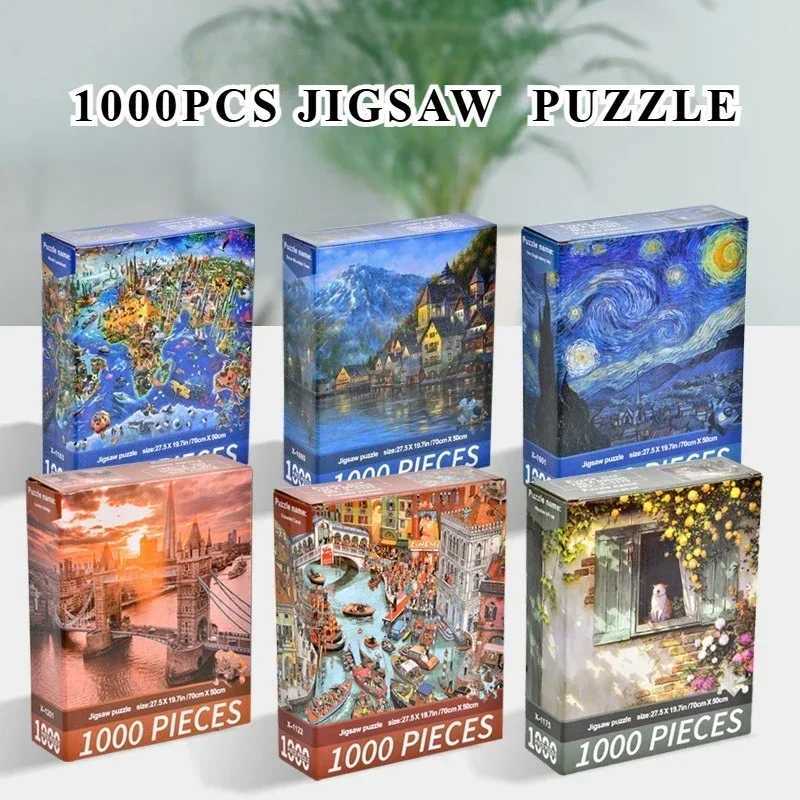 7050CM 1000 Piece Puzzle for Adults Challenging Decompression Therapy Creative Home Decoration Gift All Special Occasions Z251209-image-1097151707