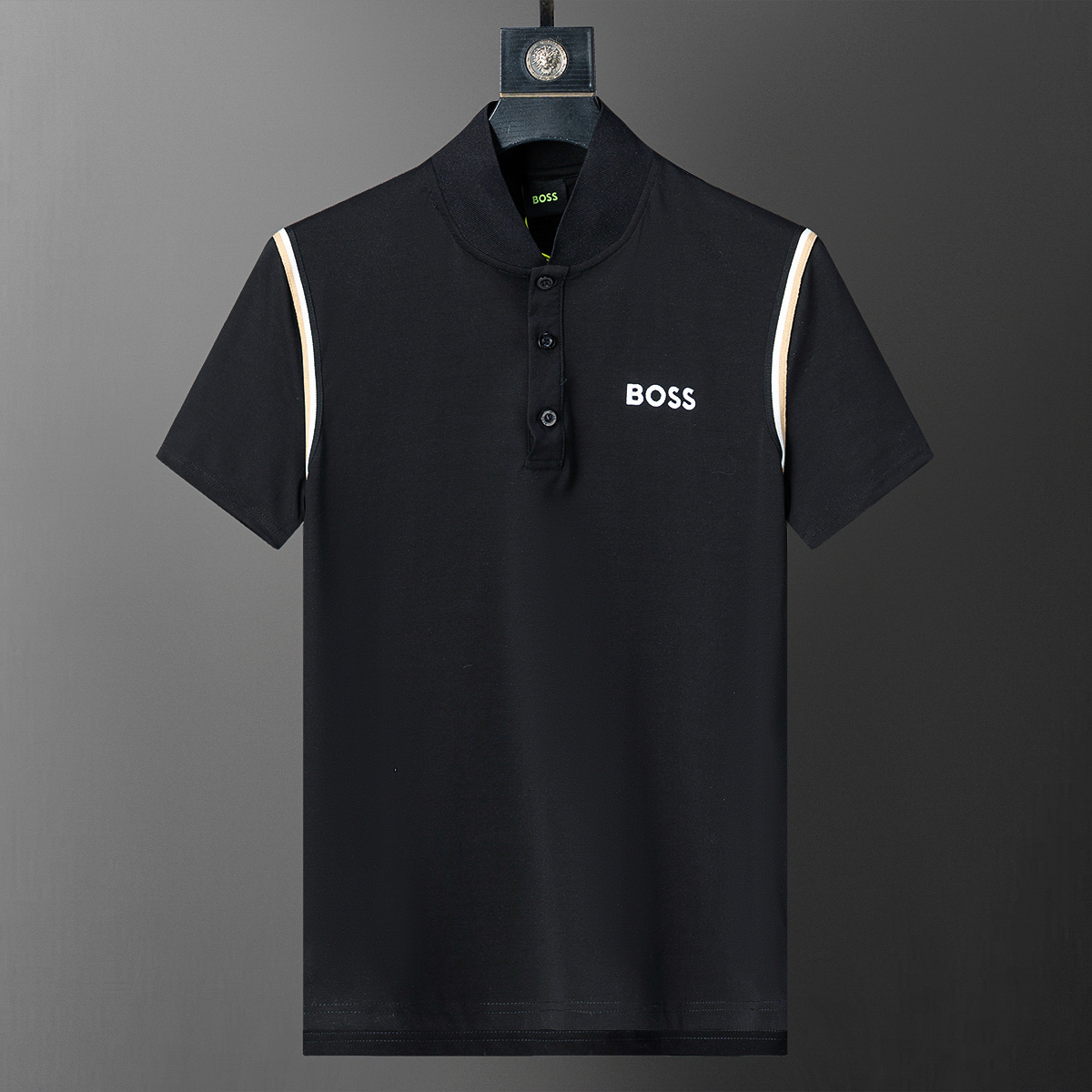 Bosslys Tshirt Mens Designer Bos Polo High Quality Luxury Classic Casual Crew Neck Cotton Tees Summer USA Streetwear Trendy Short Sleeve Clothes Bos