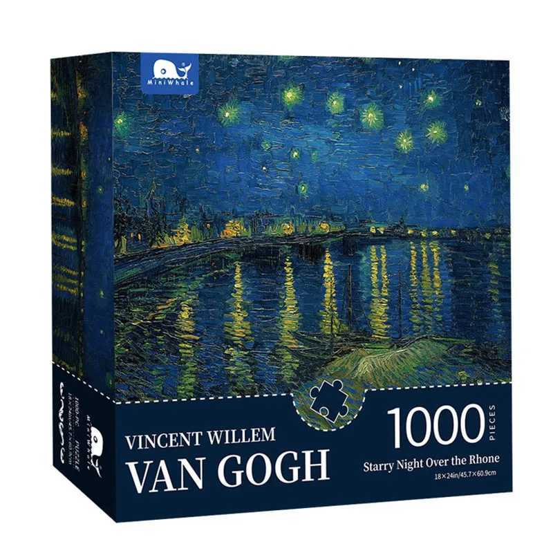 Maxrenard Jigsaw Puzzle 1000 Pieces for Adults Van Gogh Puzzle Toy Family Game Famous World Oil Painting Home Decoration Z251209-image-1097151906