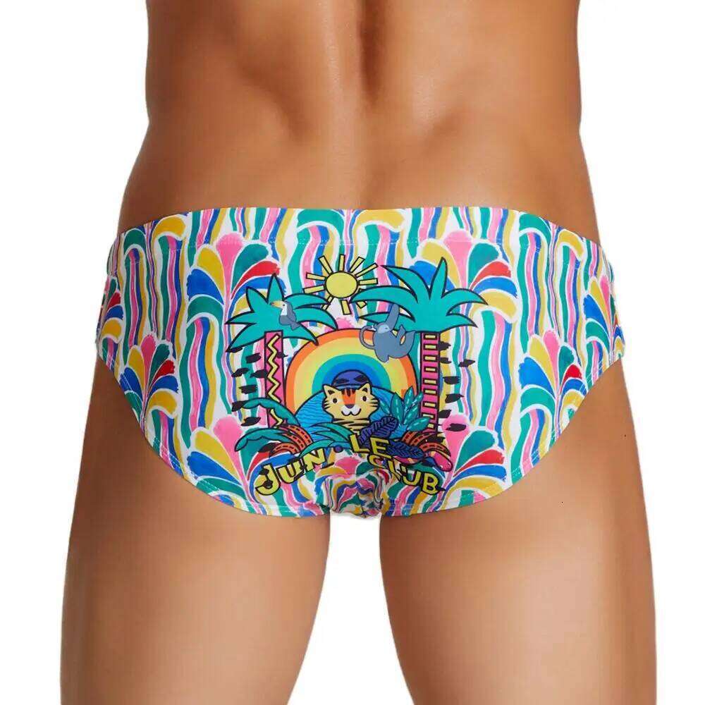 SEOBEAN Brand Men's Swimwear Bikini Swimming Trunks Sexy Low Waist Swim Briefs Men Swimsuit Surf Beach Shorts S26-image-1097071196