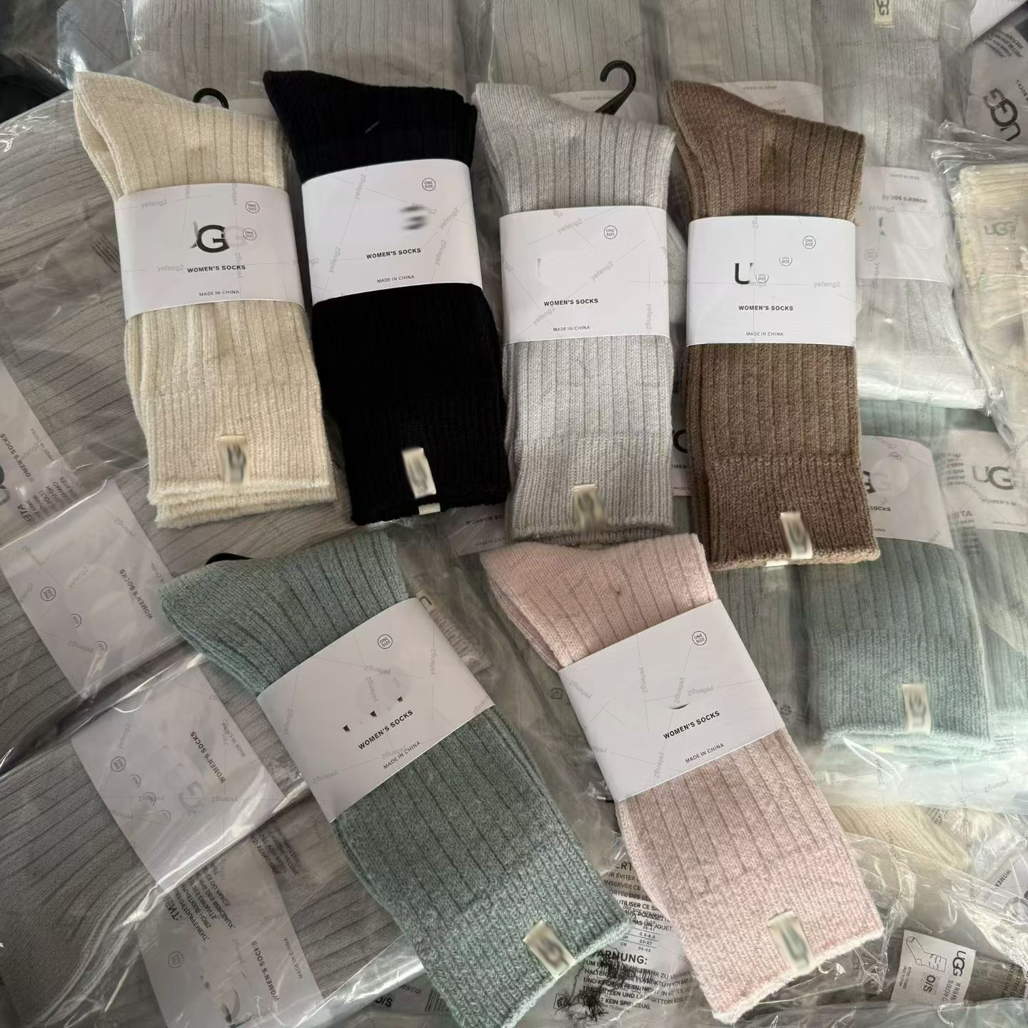 Women designer socks Cozy Slouchy Socks Rib Knit Thick Warm Thermal Socks for Winter Daily Wear-image-1097126809