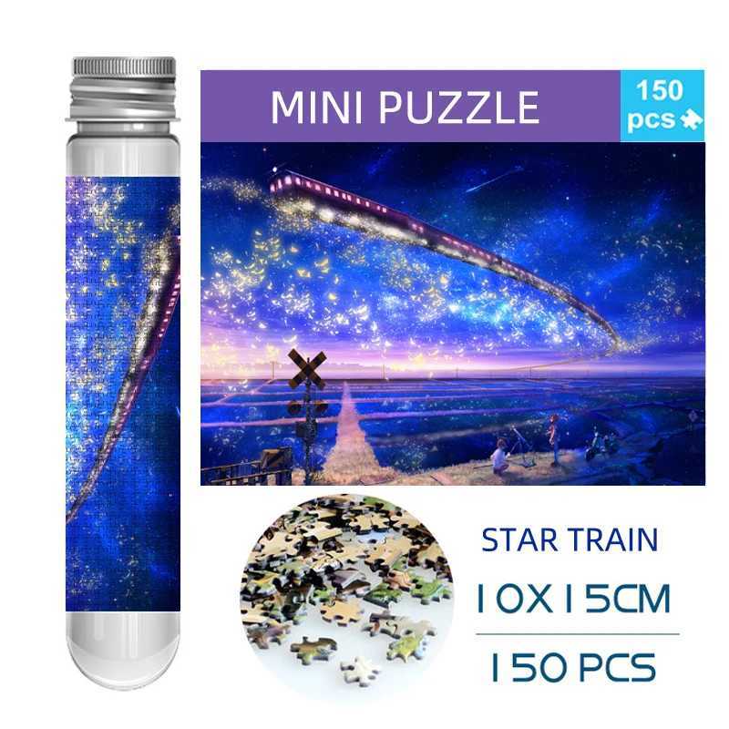 150PCS Mini Test Tube Jigsaw Puzzles Star Train Decompression Toy Landamark Puzzle Fridget Puzzle Game Family Decoration Z251209-image-1097151584