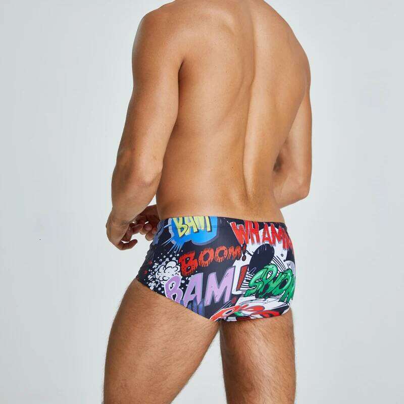 WJ42 summer man beach swimsuits swimming trunk board surfing pool sexy low waist swimwear men swim shorts bikinis S26-image-1097071167