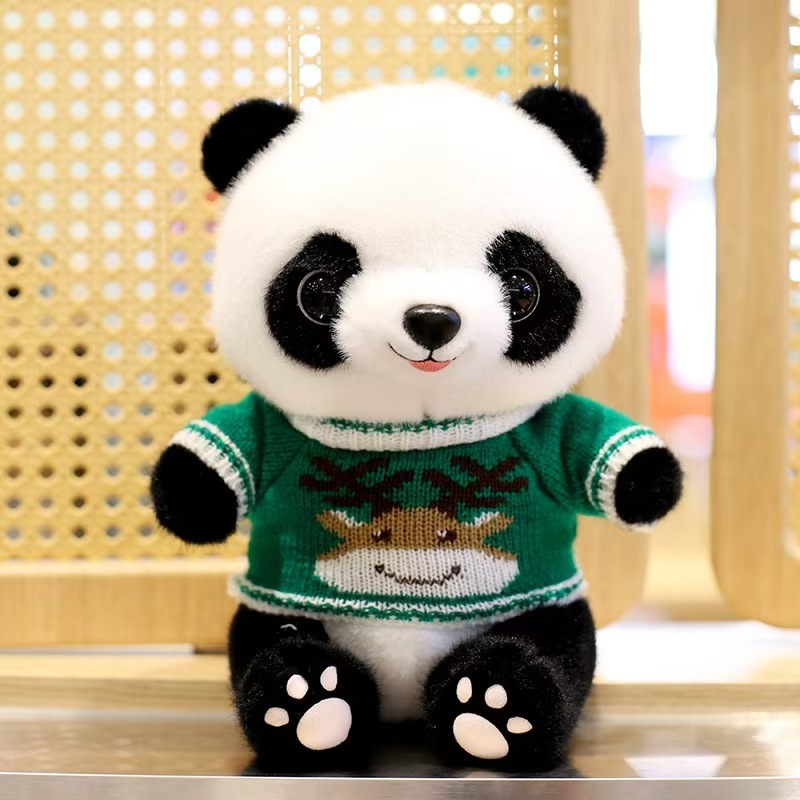Cute Panda Plush Toy Stuffed Doll Claw Machine Gift for Kids-image-1097099239
