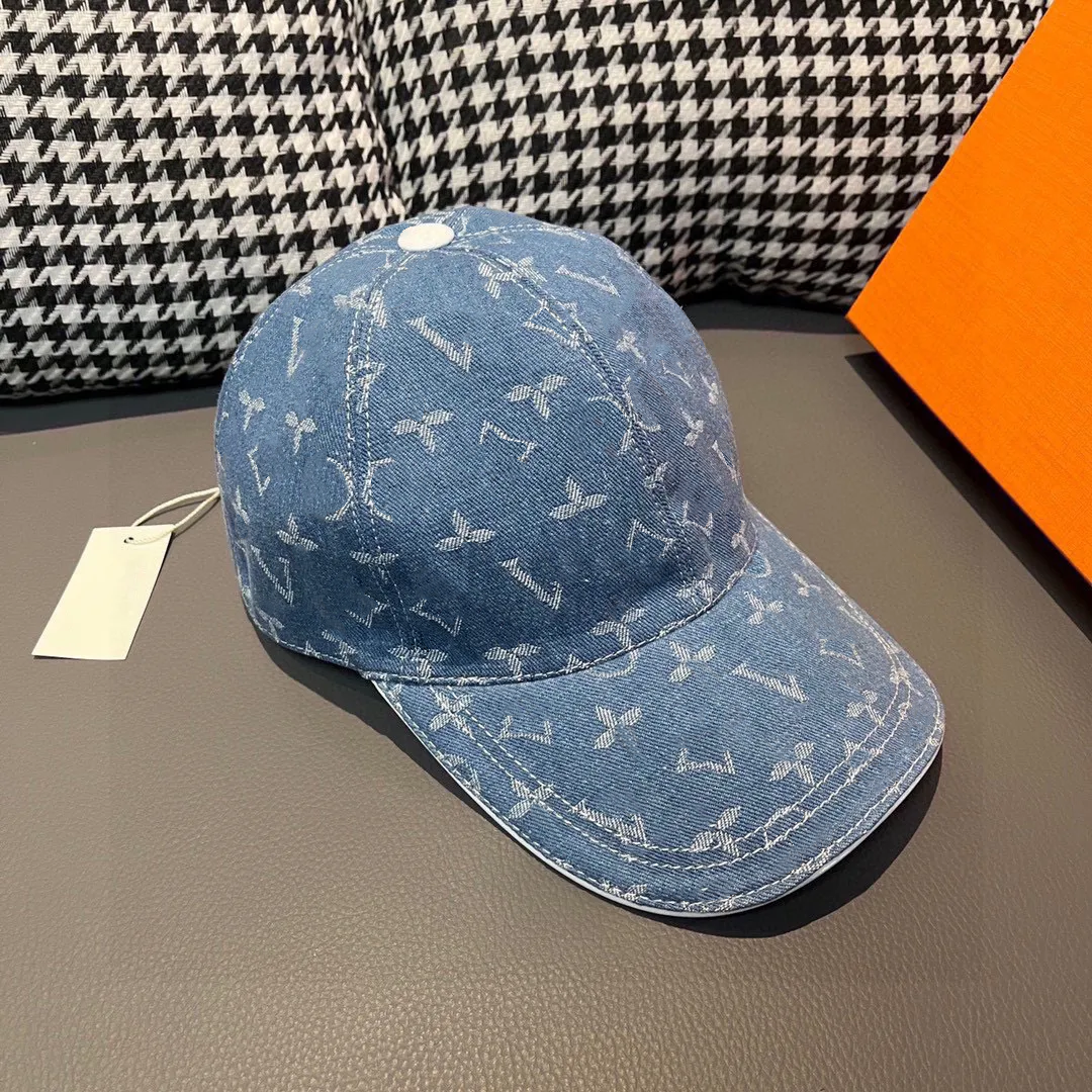 designer mens ball caps Denim Baseball Cap For Women Outdoor Ladies Men Autumn Fasion Casual Streetwear Hat Sunshade Hats Multiple Colors pretty