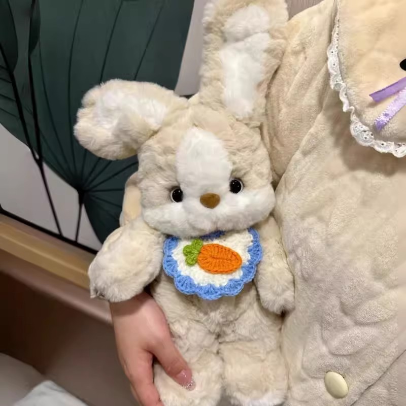 Cute good night rabbit plush toy doll doll sleeping throw pillow bed sleeping doll girl birthday gift-image-1097117275