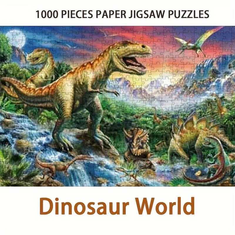 1000pcs Puzzle Paper Toys Dinosaur World Famous Paintings 1000 Pcs Jigsaw Puzzle Xmas Gift Back Letter Zone Adult Educational Z251209-image-1097152552