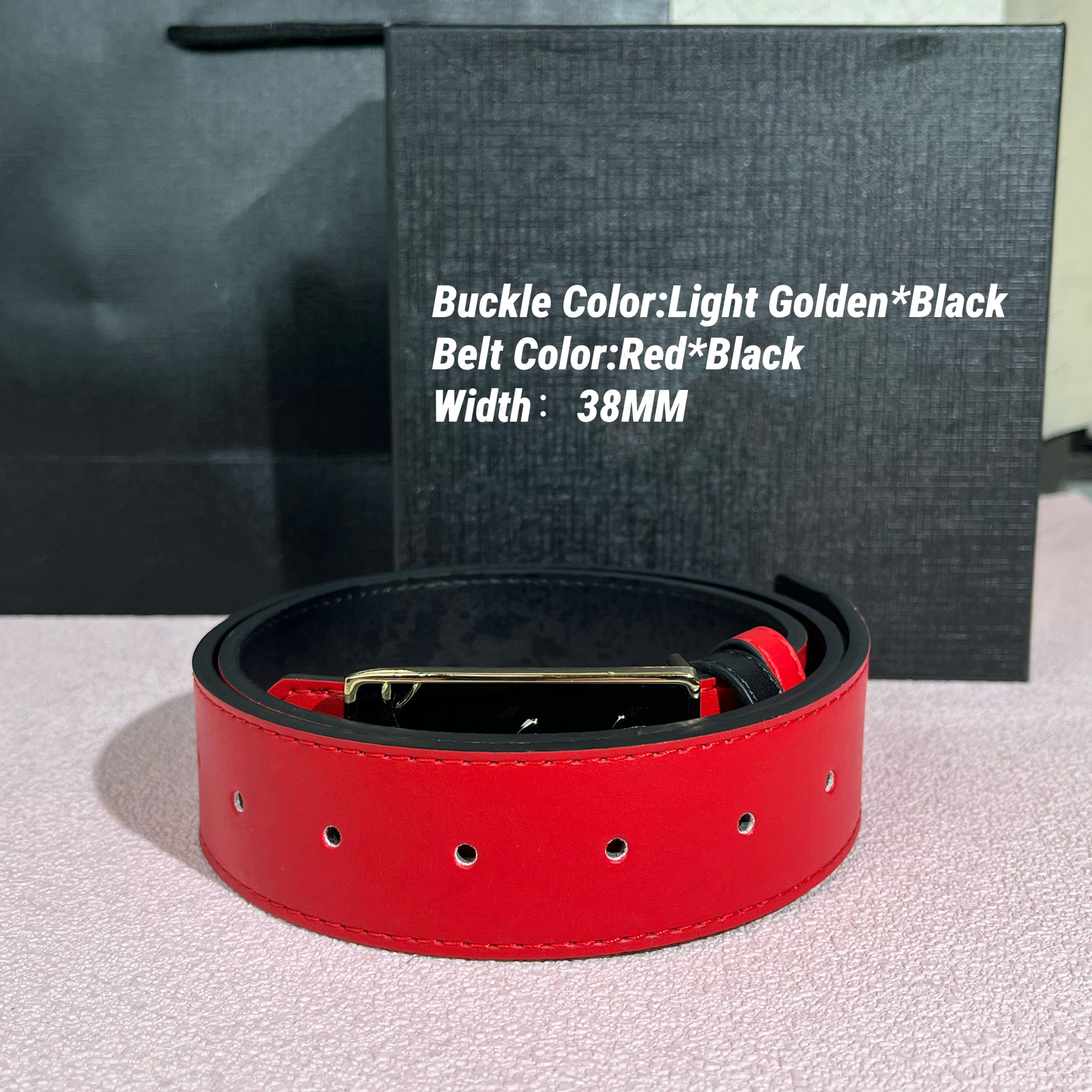 Belt designer belt men reversible belt ceinture designer belt women red bottom belts for men 38mm gurtel with golden buckle luxury leather belts cl
