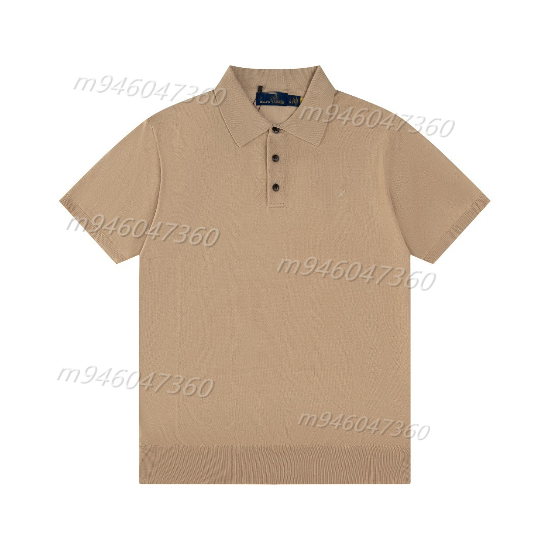 mens sweaters summer men's T-Shirts casual small horser short sleeve knit polo shirt chandail soft knitwear Pullover men shirt lapel women shir