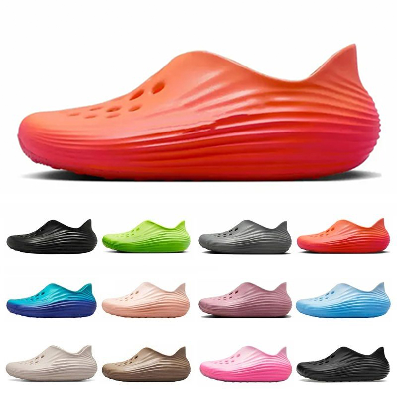 2026 Sandales de créateurs Reactx Rejuven8 Diapositives d'été pour hommes Femmes Pantoufles à plateforme Triple Noir Light Orewood Brown Green St