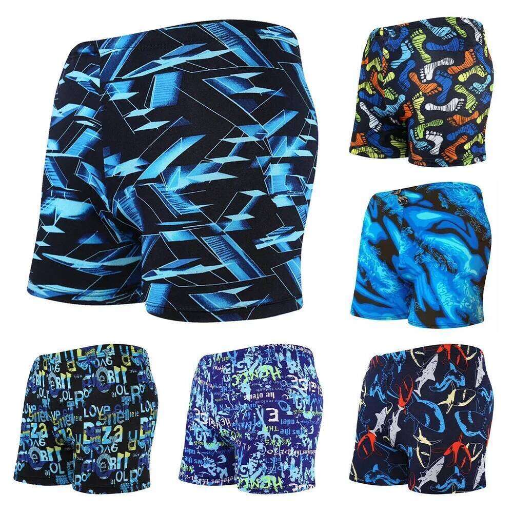 Summer Swimwear Men Slim Fit Swimsuit Boy Swim Suits Boxer Shorts Trunks Swimming Beachwear S26-image-1097071724