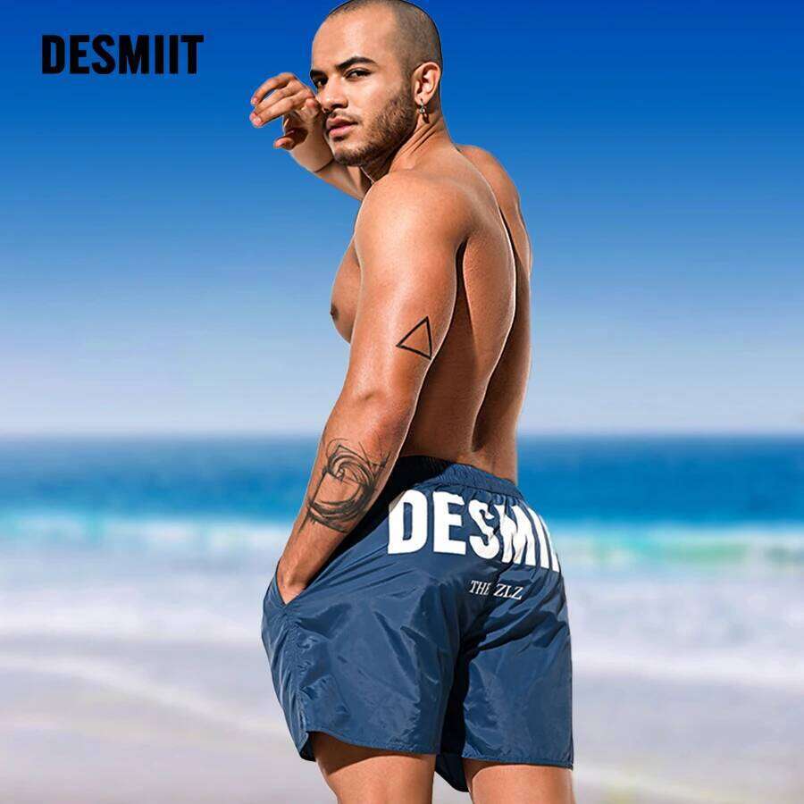 Desmiit Swimwear Beach Board Swim Shorts Thin Lined Boardshorts Men Swimming Trunks Quick Dry Beachwear Man Sport Short S26-image-1097084503